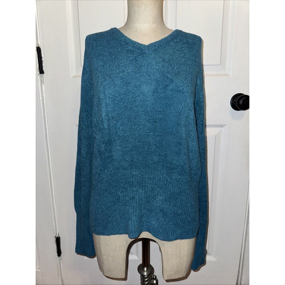 NEW Columbia Women’s Meadow Mountain V Neck Sweater XCO Aegean Blue‎ Size XL